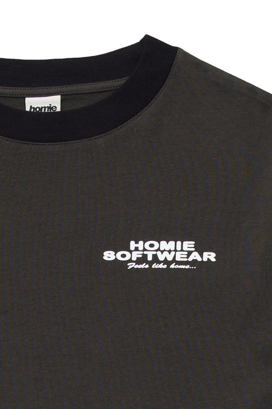 Soft-Wear Ringer Tee - Coal