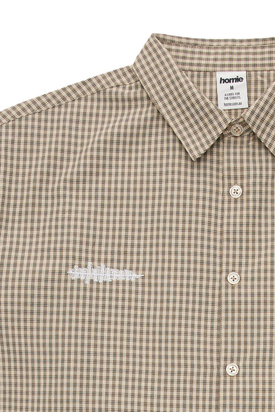 Rhythm Boxy Shirt - Chocolate Check