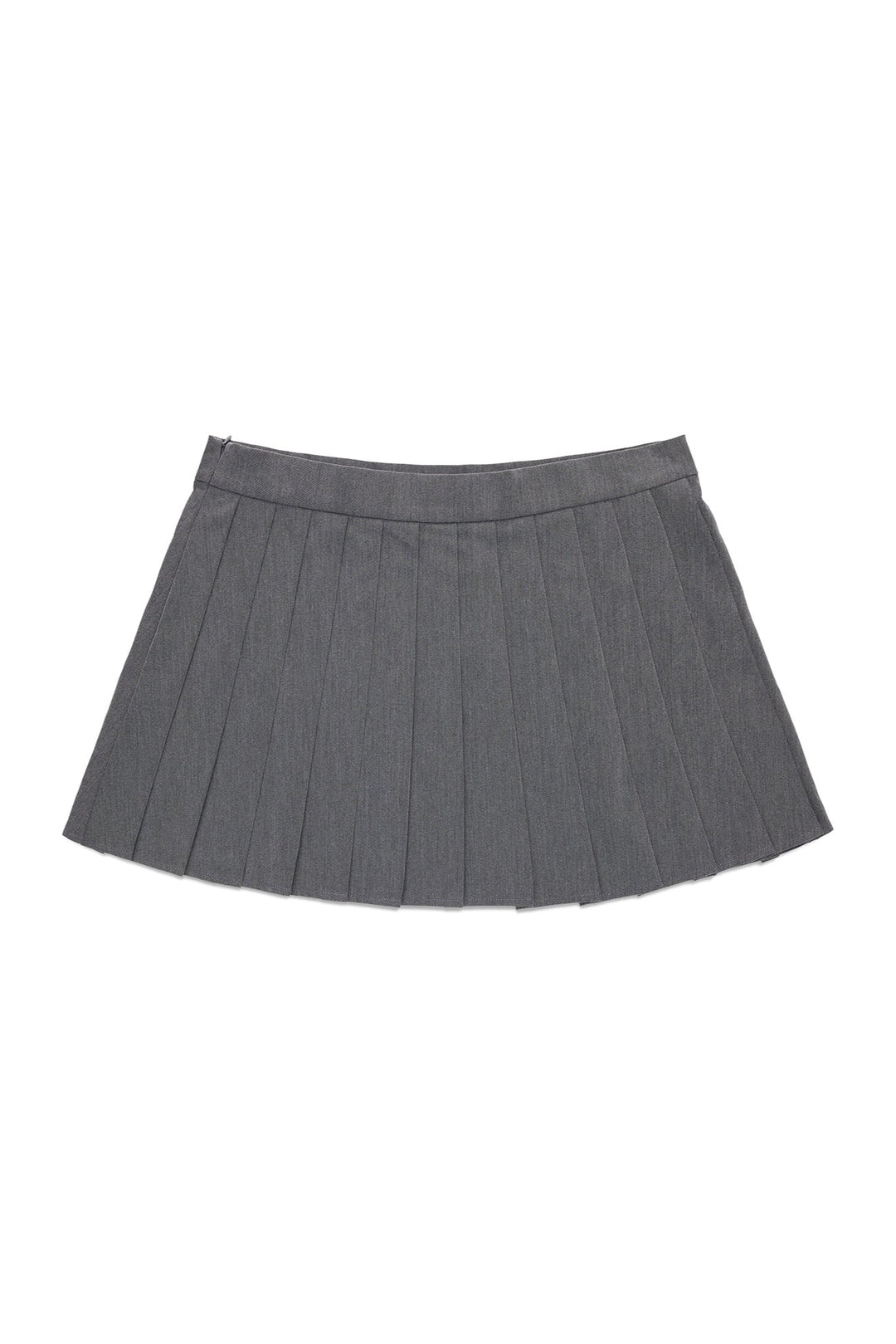 Heather Mini Skirt - Charcoal