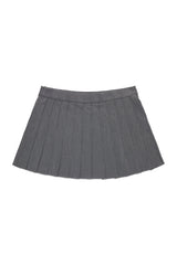 Heather Mini Skirt - Charcoal