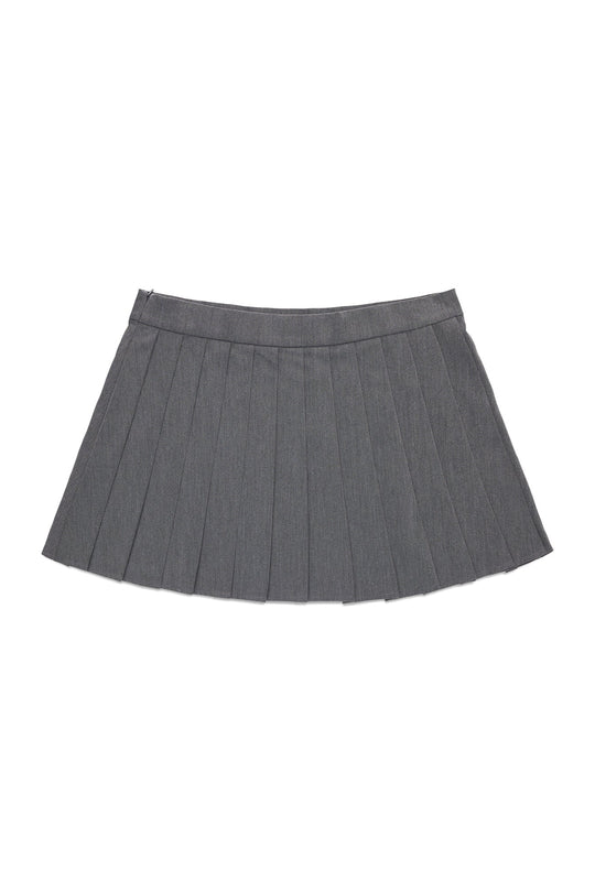 Heather Mini Skirt - Charcoal
