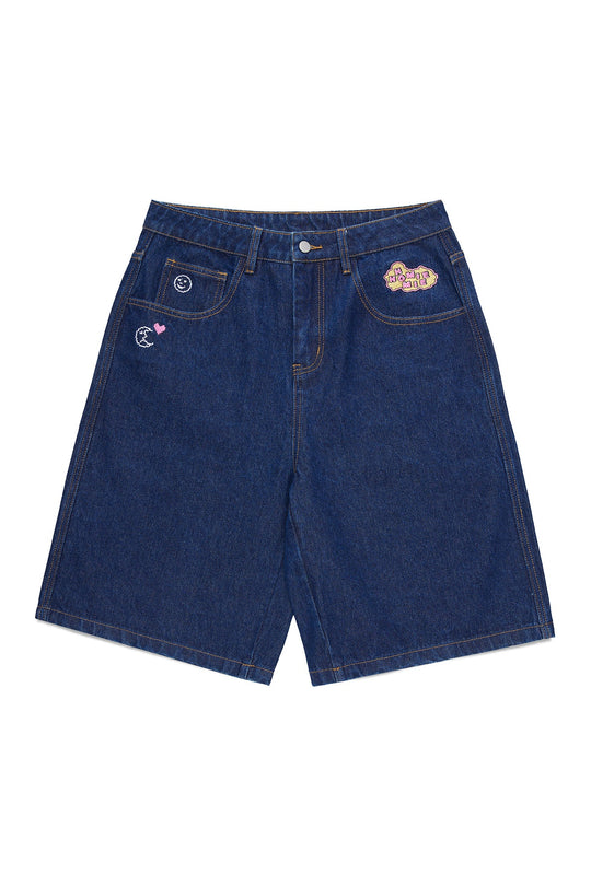 Creating Nostalgia Jorts - Dark Indigo