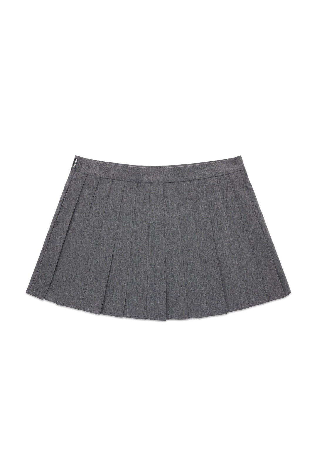 Heather Mini Skirt - Charcoal