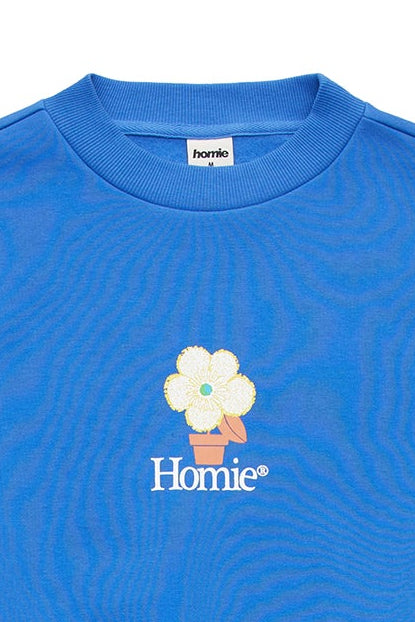 Earth Blossom Crewneck - Royal Blue