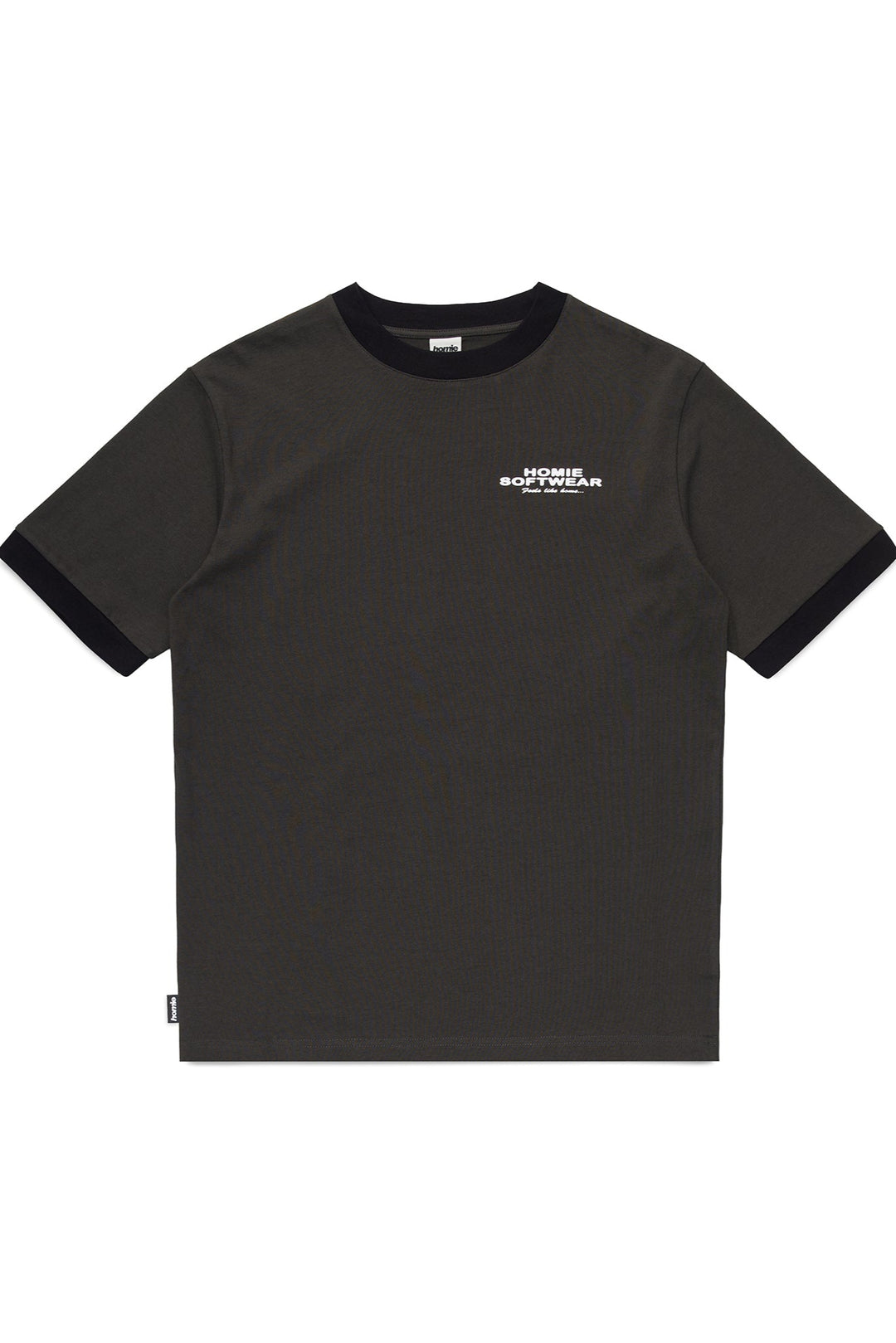 Soft-Wear Ringer Tee - Coal