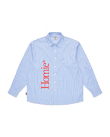 Blossom Oxford Shirt - Blue & White Stripe