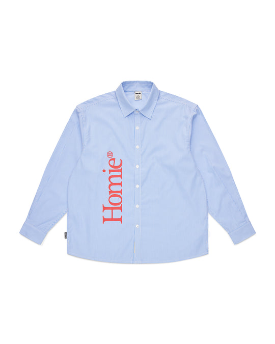 Blossom Oxford Shirt - Blue & White Stripe