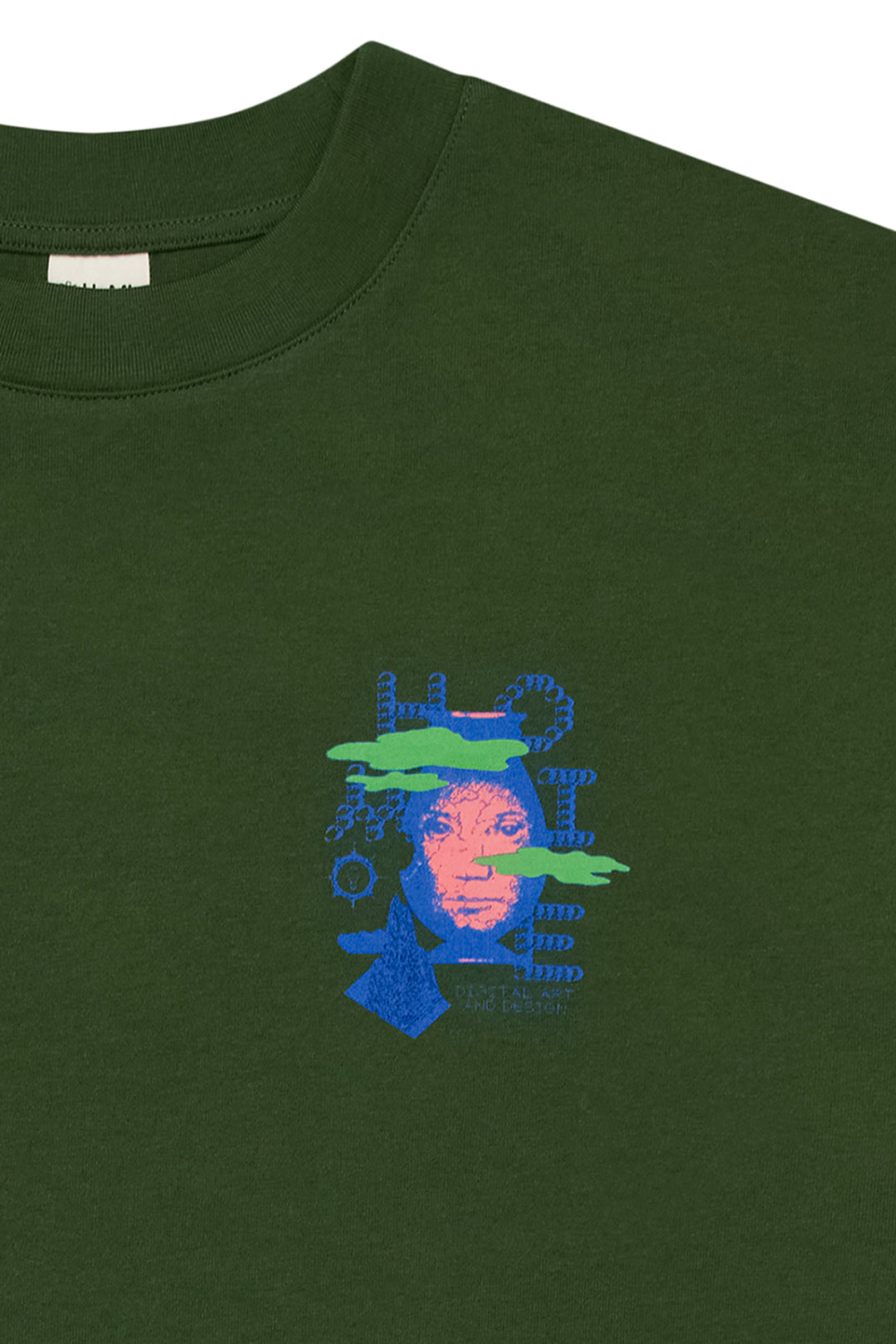 Digital Art Tee - Forest Green