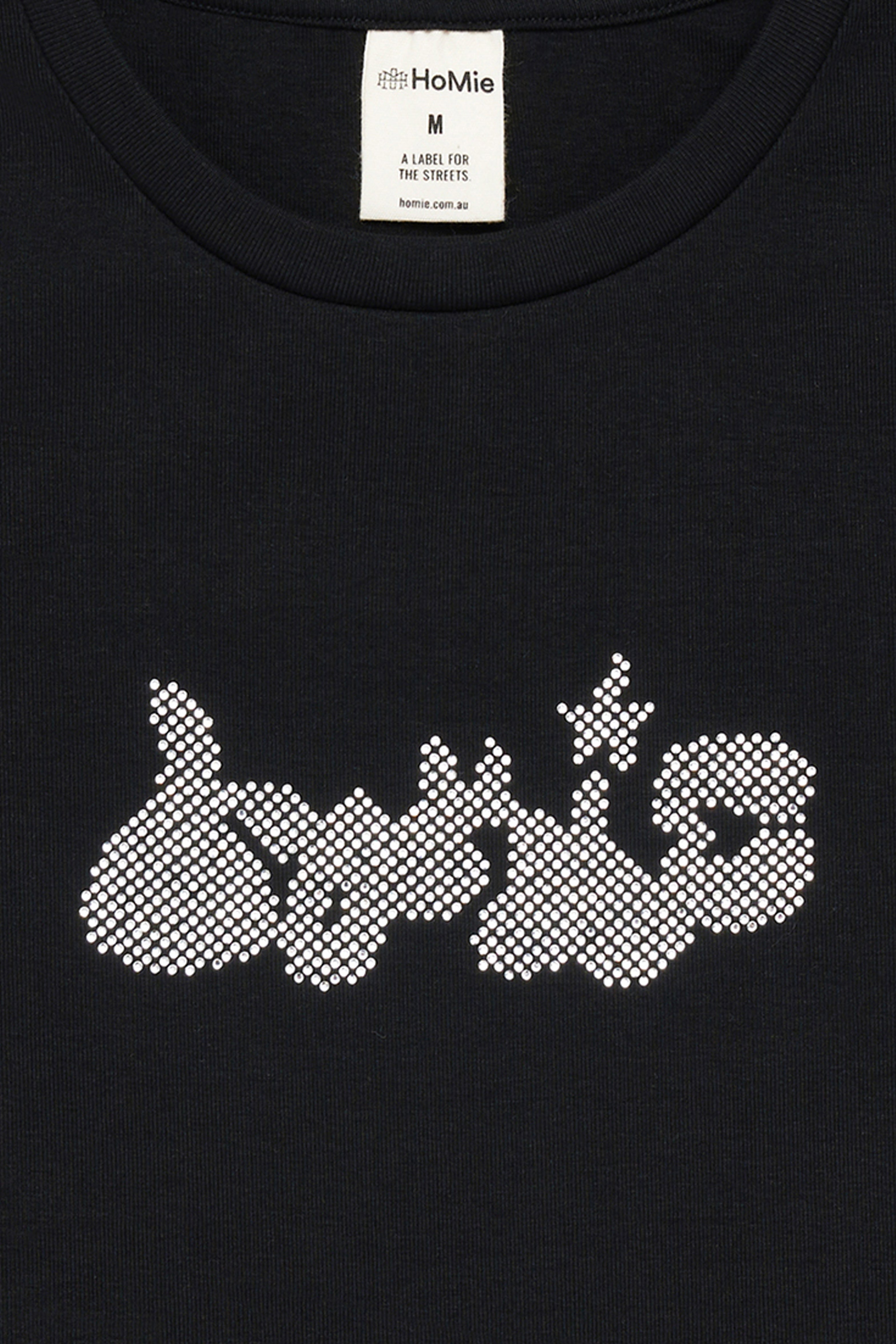 Shining Star Baby Tee - Black