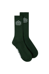 Monogram Socks - Forest Green