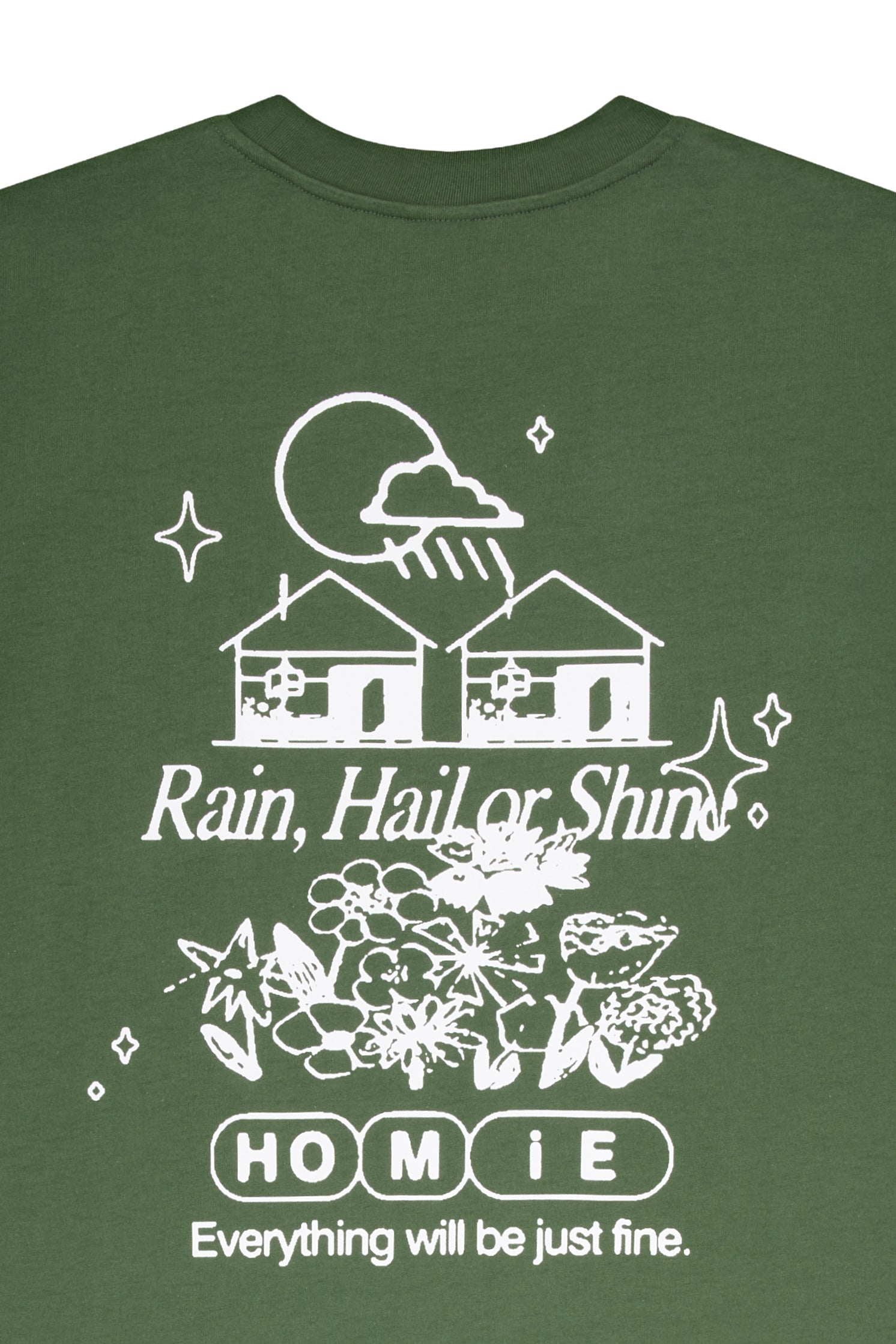 Rain, Hail or Shine Tee - Forest Green