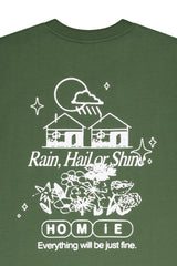 Rain, Hail or Shine Tee - Forest Green