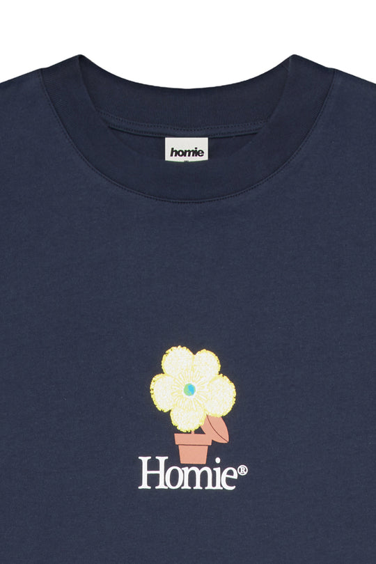 Earth Blossom Tee - Navy