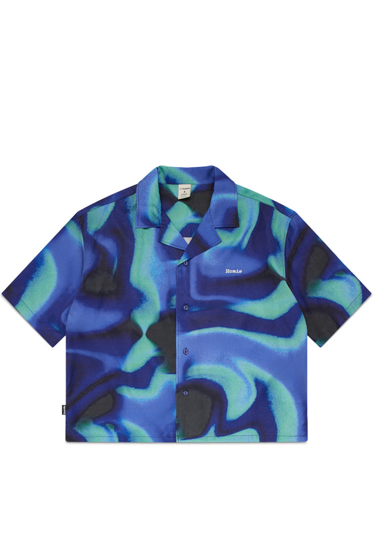 Digital Dream Cuban Shirt - Blue / Green