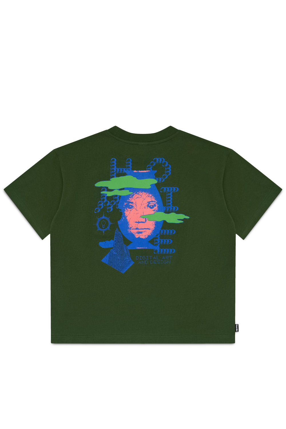 Digital Art Tee - Forest Green