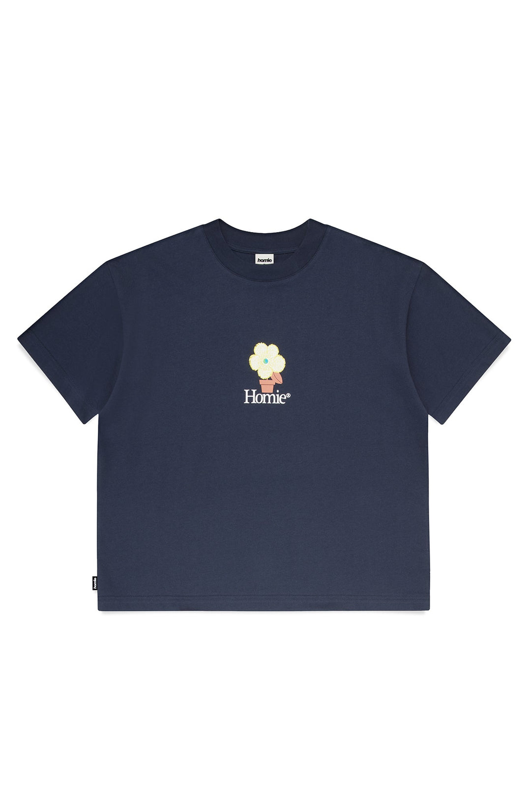 Earth Blossom Tee - Navy