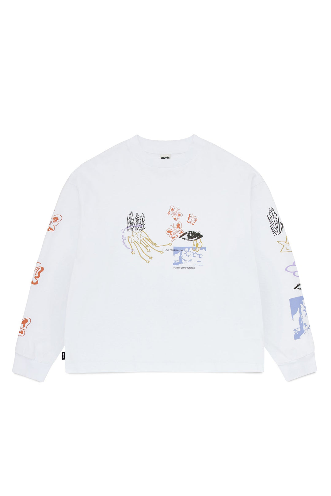 Message LS Tee - White