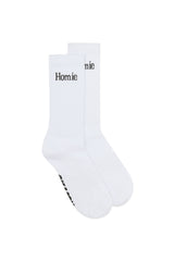 logotype Socks - White