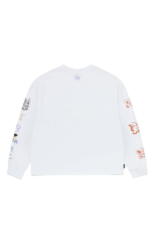 Message LS Tee - White