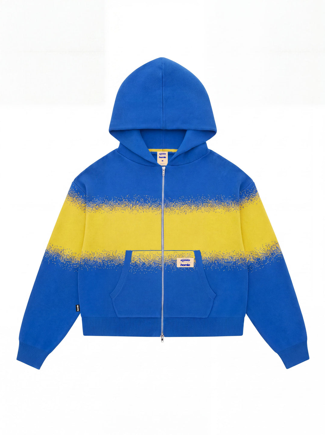 Los Angeles Rams - Crop Zip Kitted Hoodie