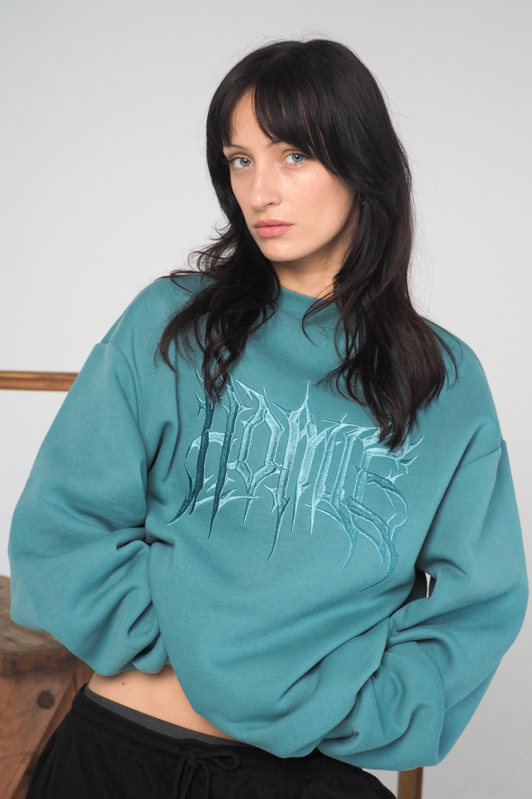 Gothic Crewneck - Teal