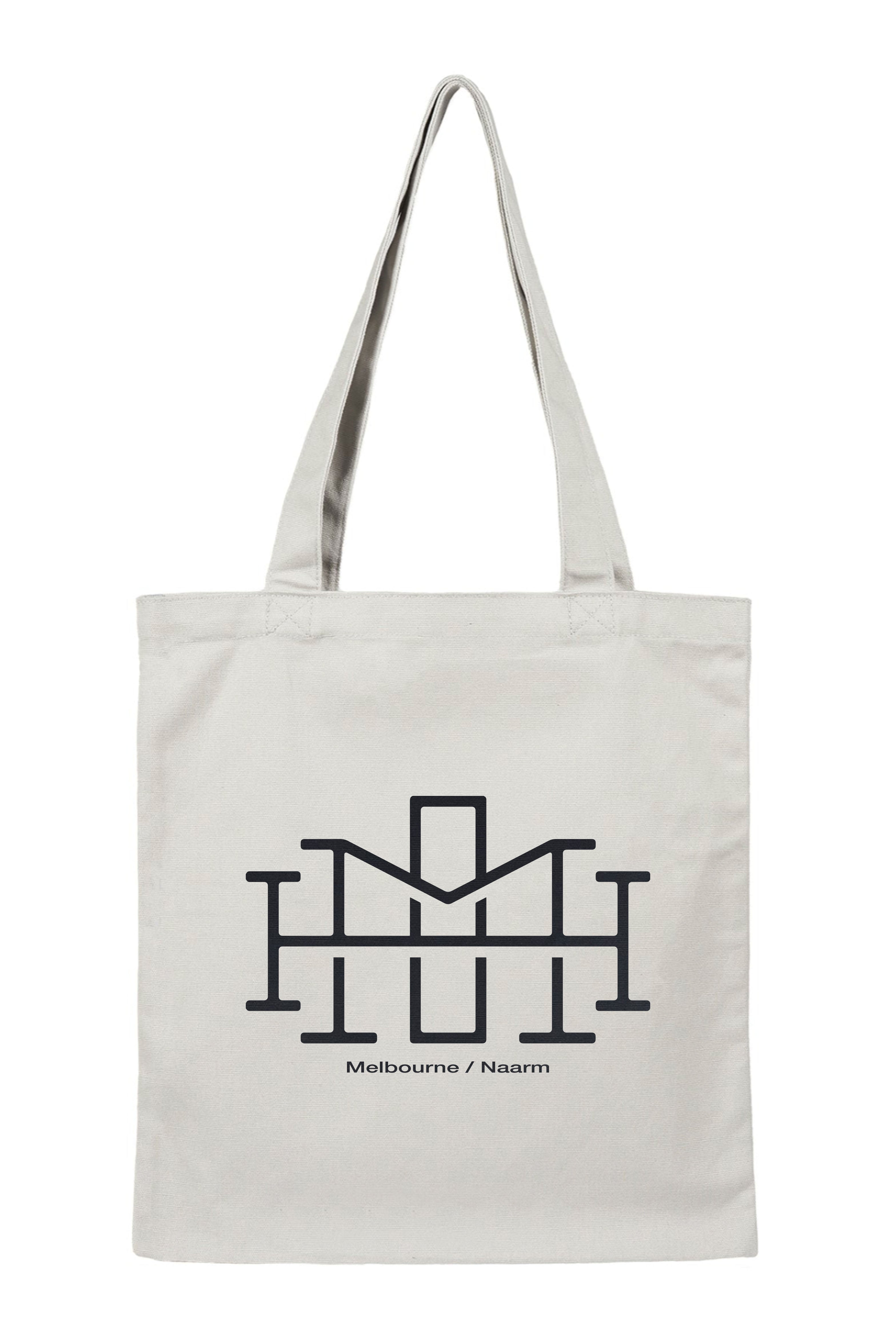 Monogram Tote - Light Grey