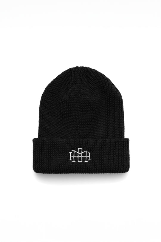 Monogram Beanie - Black