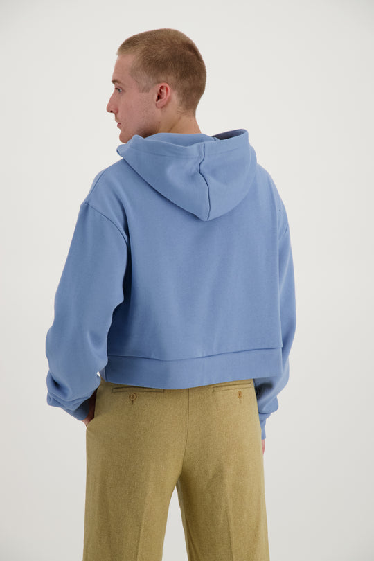 HoMie Crop Hoodie- Vista Blue