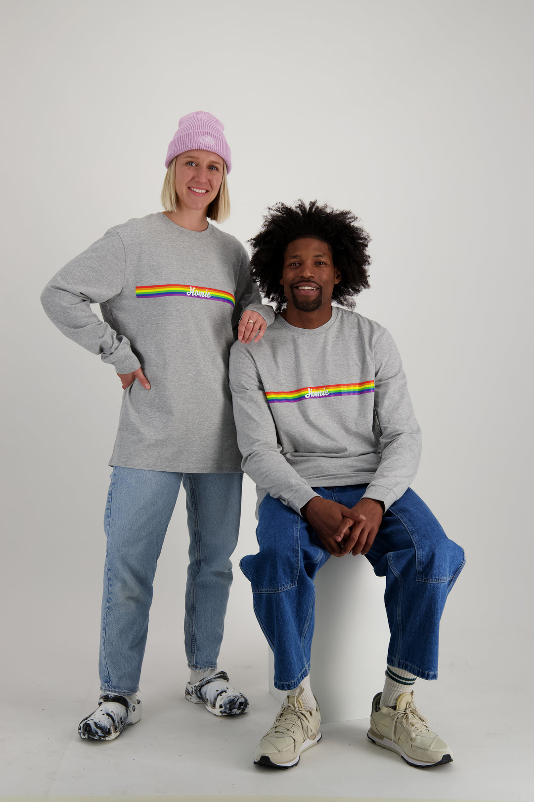 Rainbow Long Sleeve - Grey