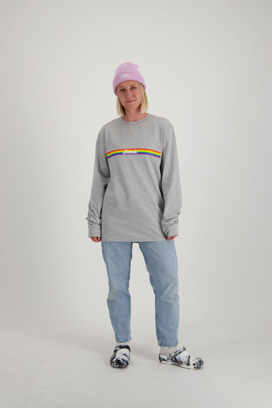 Rainbow Long Sleeve - Grey