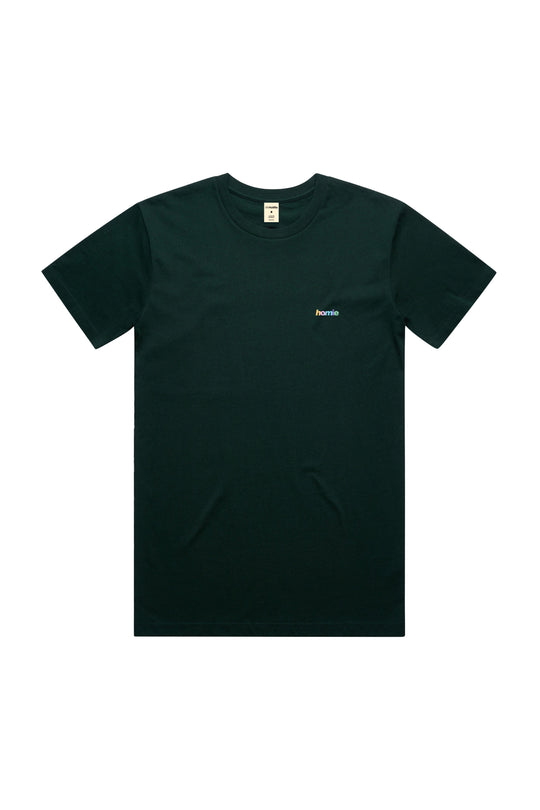 Rainbow Tee - Pine Green