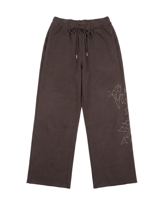 Shadow Baggy Trackpants - Charcoal