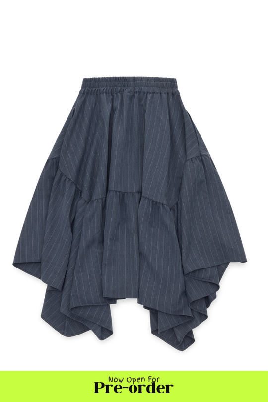Handkerchief Skirt - Chalkstripe