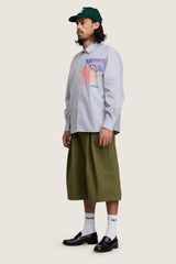 Growing Patterns Oxford Shirt - Cotton Stripe Poplin