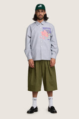 Growing Patterns Oxford Shirt - Cotton Stripe Poplin