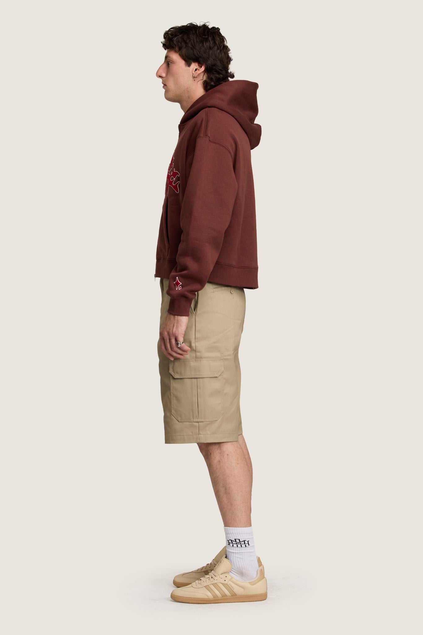 Shadow Zip Hoodie  - Fondant