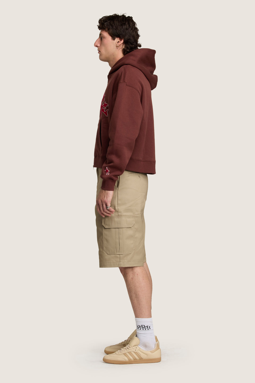Shadow Zip Hoodie  - Fondant