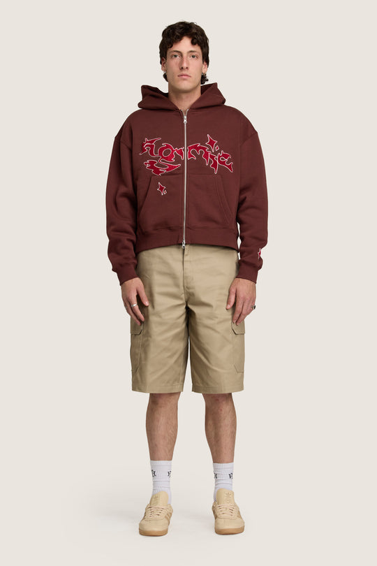 Shadow Zip Hoodie  - Fondant