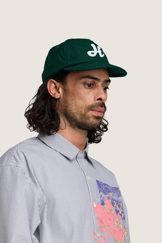 Icon Woolen Cap - Green