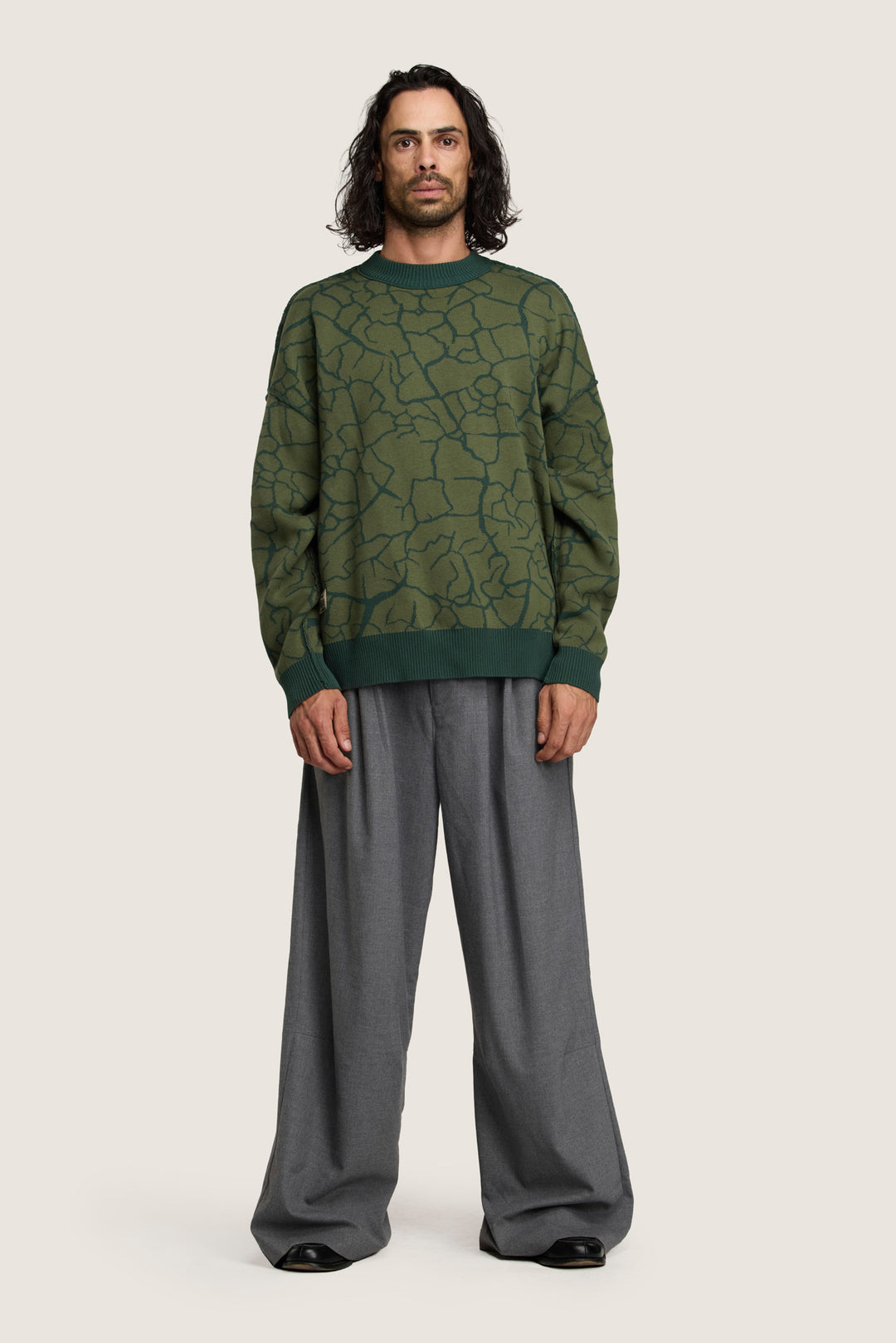 Venation Reversible Knit  - Botany