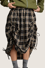 Kristy Tartan Skirt - Espresso