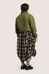 Kristy Tartan Skirt - Espresso