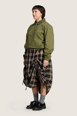 Kristy Tartan Skirt - Espresso