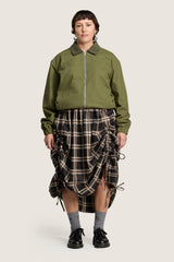 Kristy Tartan Skirt - Espresso