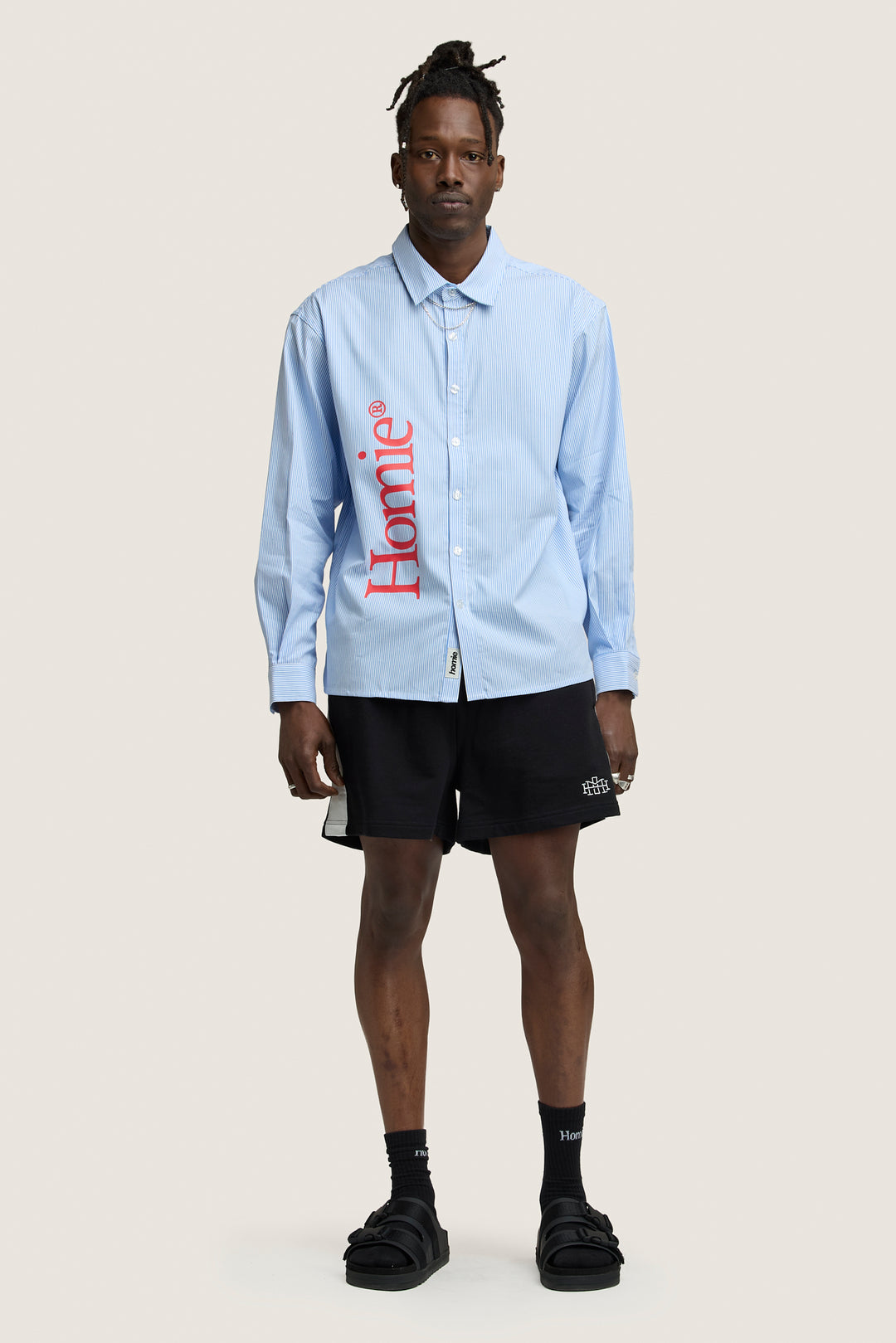 Blossom Oxford Shirt - Blue & White Stripe