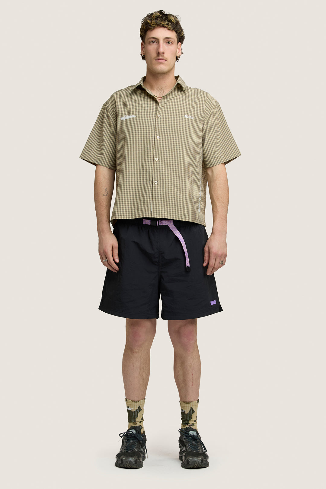 Rhythm Boxy Shirt - Chocolate Check