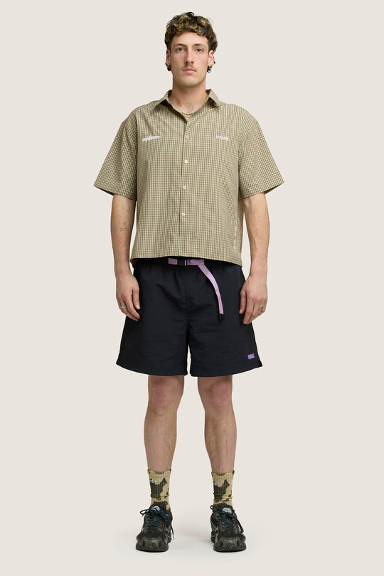 Rhythm Boxy Shirt - Chocolate Check