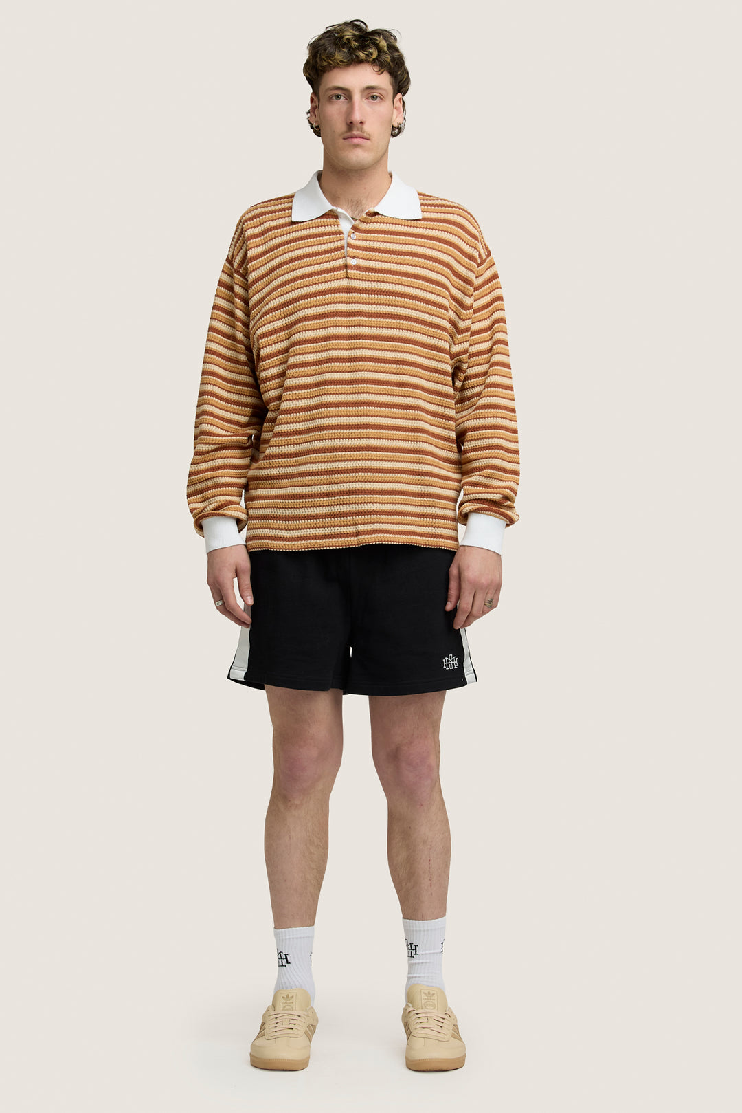 Stripe Rugby Knit - Brown