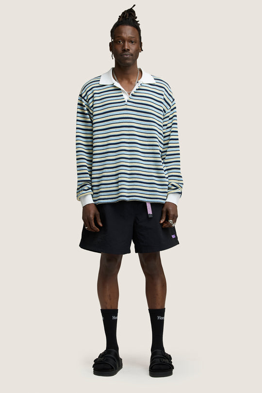 Stripe Rugby Knit - Blue