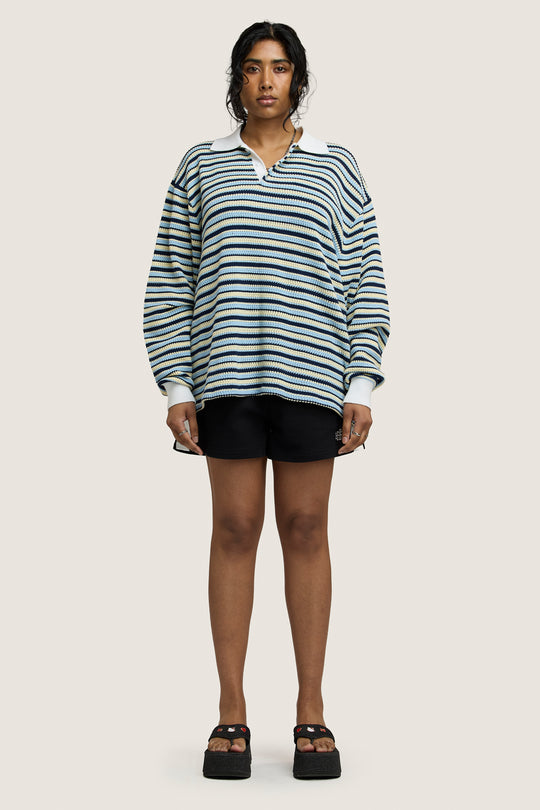 Stripe Rugby Knit - Blue